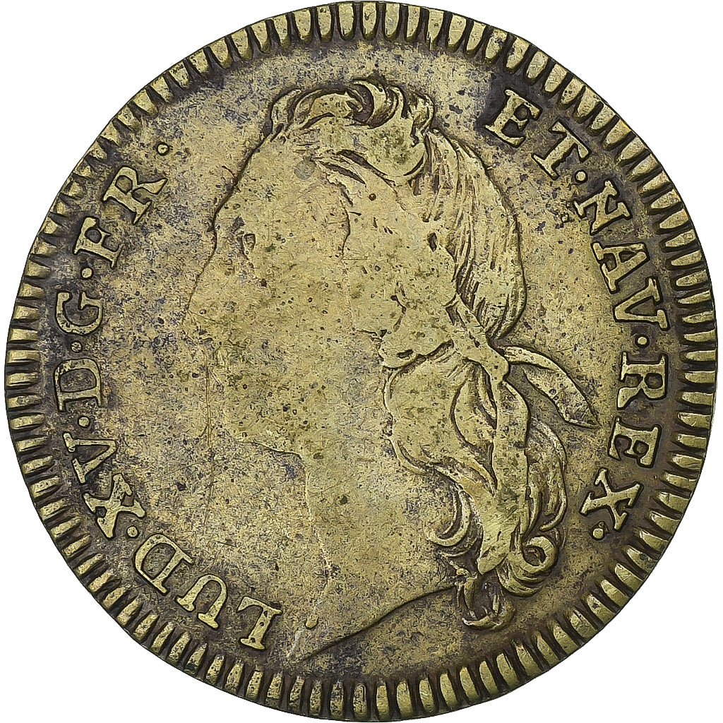 Frankrijk, Token, Louis XV, Louis XV coronation, 1723, Tin, FR