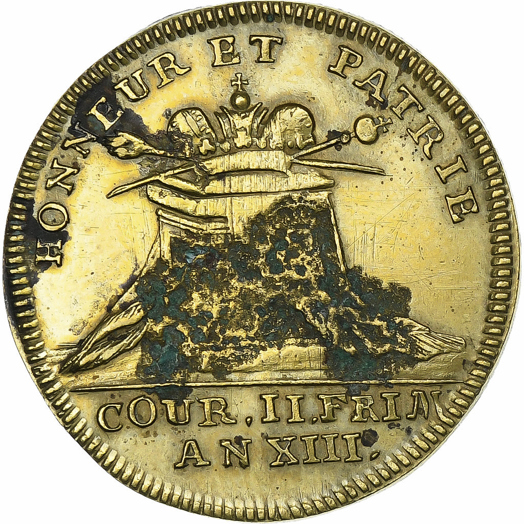 Frankrijk, Token, Napoléon Empereur Le couronnement, 1804, Tin, ZF