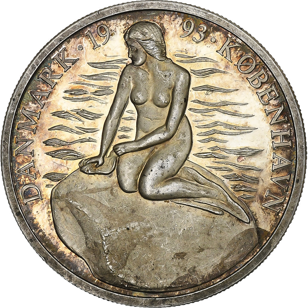 Denmark, Medal, Ecu, Copenhague, 1993, Silver, AU(55-58)