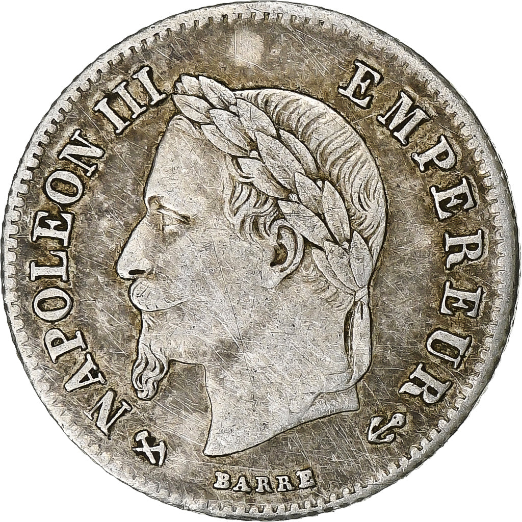 Coin, France, Napoleon III, Napoléon III, 20 Centimes, 1866, Bordeaux