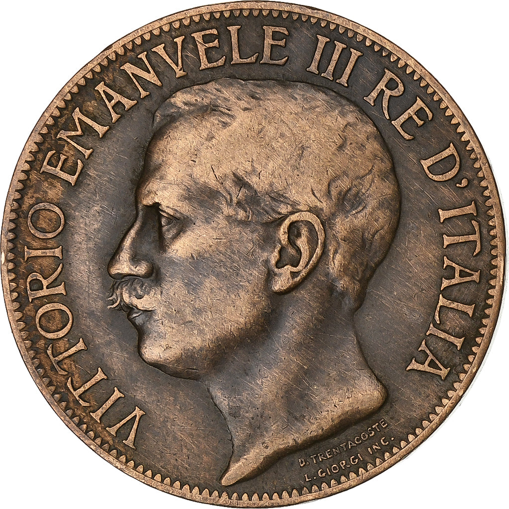 Italy, Vittorio Emanuele III, 10 Centesimi, 1911, Rome, Bronze, EF(40-45), KM:51