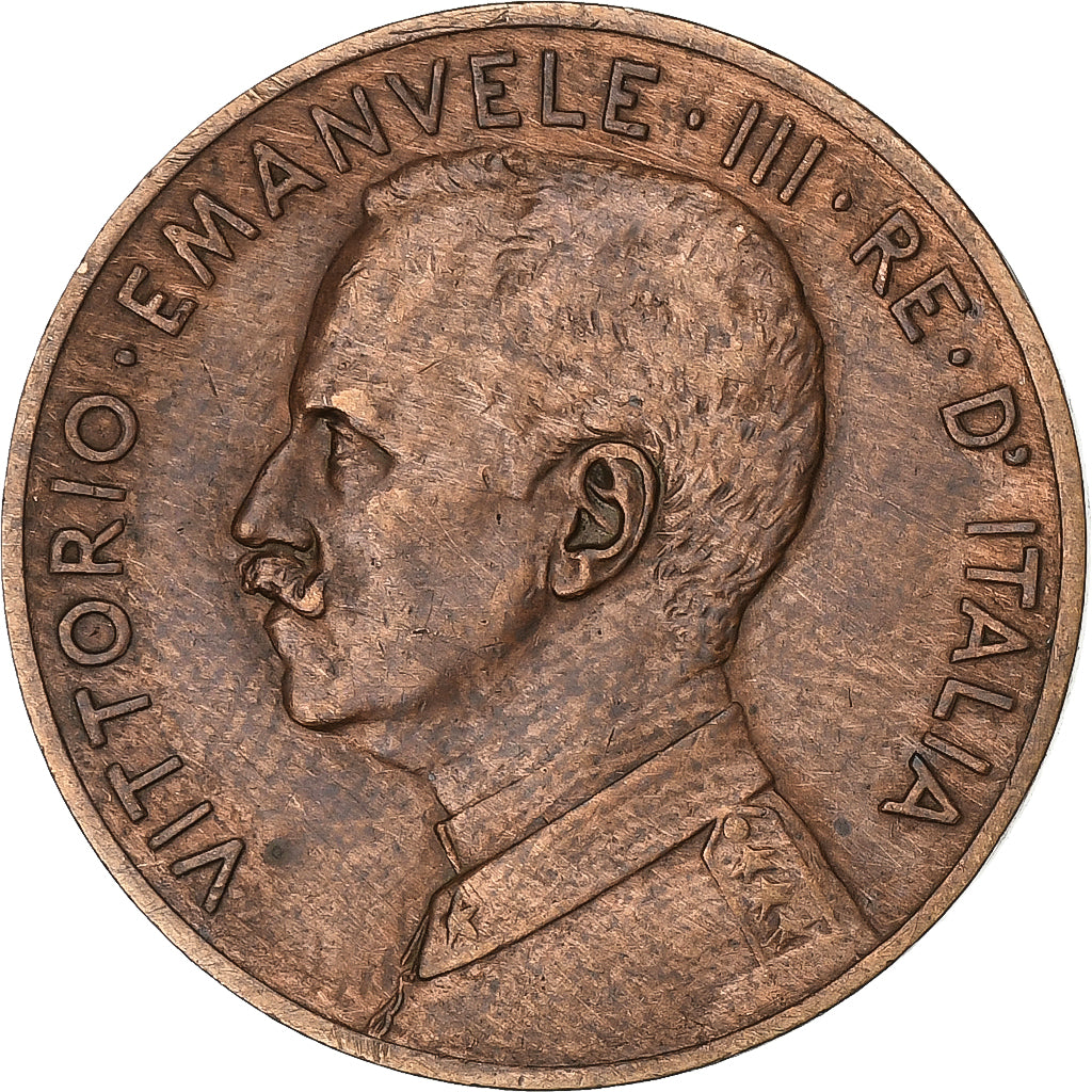 Italia, Vittorio Emanuele III, 5 Centesimi, 1915, Rome, Bronzo, BB, KM:42