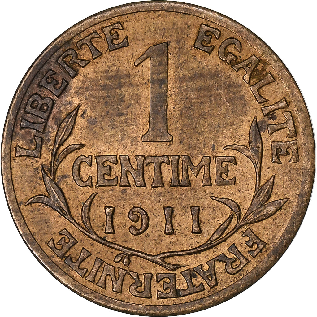 Frankrijk, Centime, Dupuis, 1911, Paris, Bronzen, ZF, KM:840