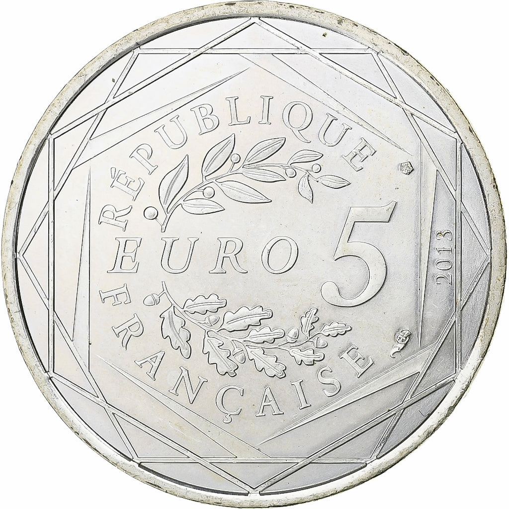 Francia, 5 Euro, Liberté, 2013, Paris, Argento, SPL