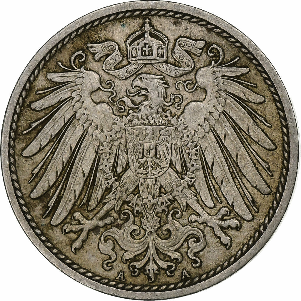 DUITSLAND - KEIZERRIJK, Wilhelm II, 10 Pfennig, 1899, Berlin, Cupro-nikkel, ZF