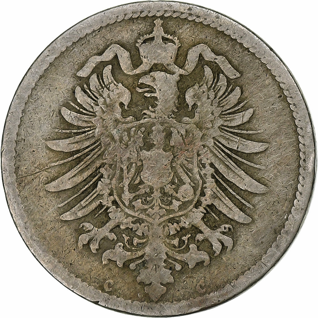 DUITSLAND - KEIZERRIJK, Wilhelm I, 10 Pfennig, 1874, Frankfurt, Cupro-nikkel