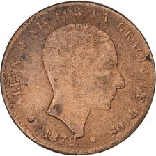 Spanien, Alfonso XII, 10 Centimos, 1879, Bronze, S+, KM:675