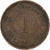 Singapore, Victoria, Cent, 1889, Bronze, VF(30-35)