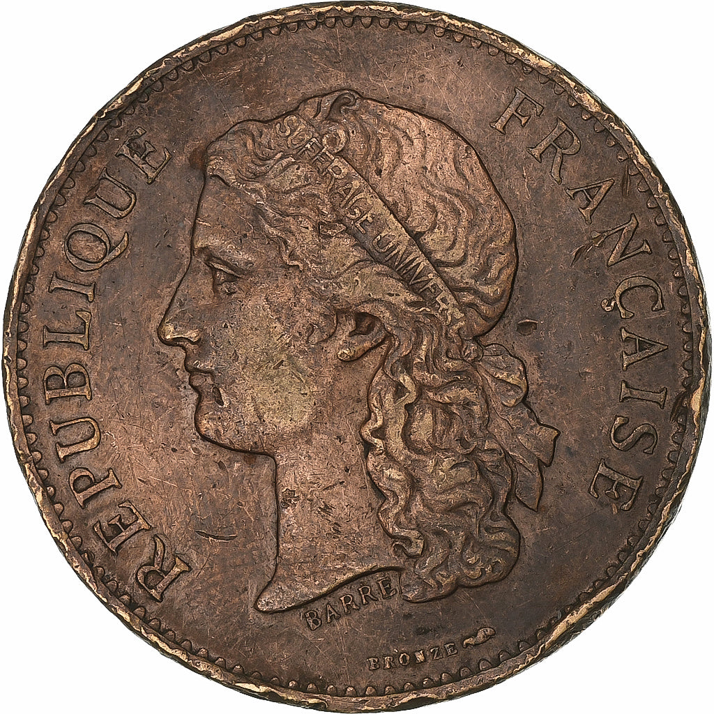 France, Token, Exposition universelle de Paris, 1889, Bronze, Barre, VF(20-25)
