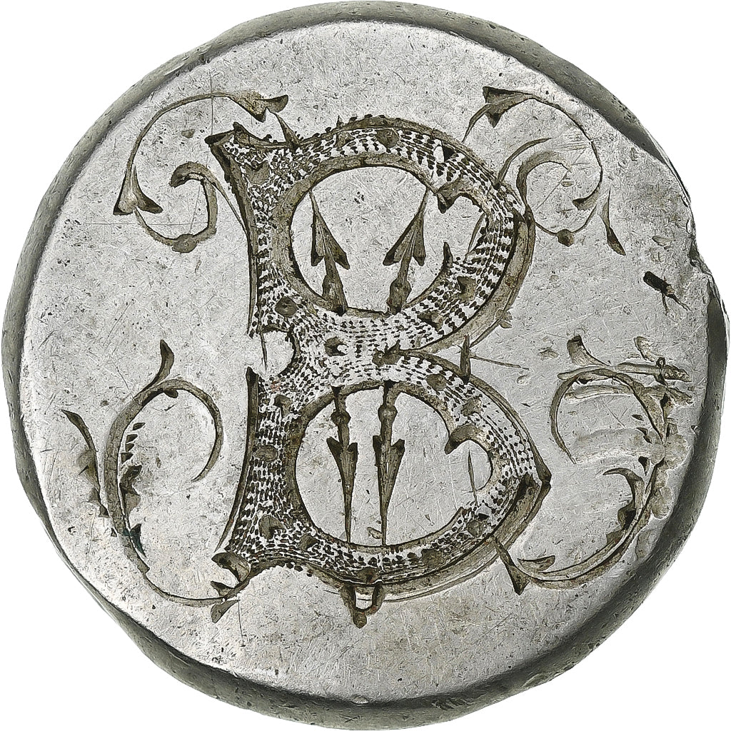 Belgium, Token, Léopold Ier, 20 Centimes modifiée en Bouton,, 1861