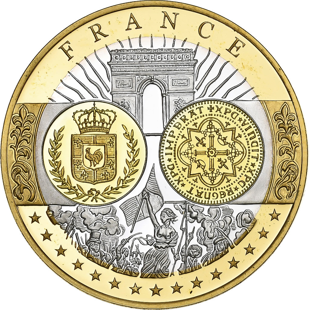 France, Medal, Europe, République Française, Silver, MS(65-70)