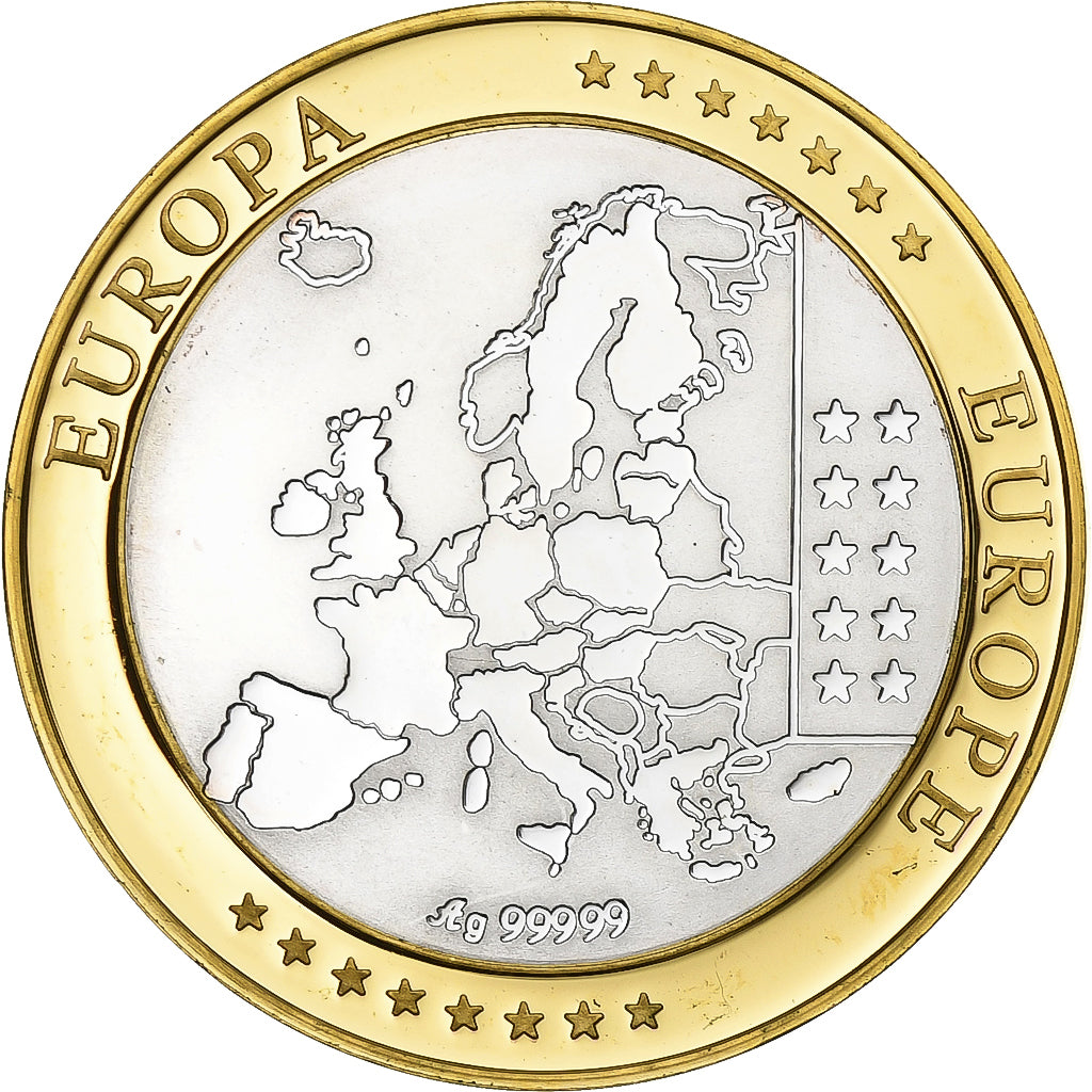 France, Medal, Europe, République Française, Silver, MS(65-70)