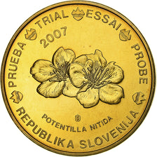 Slovenia, 50 Euro Cent, Essai-Trial, 2003, Brass, MS(65-70)