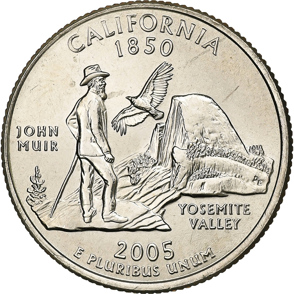 États-Unis, Quarter, Quarter Dollar, 2005, Denver, California 1850, Cupronickel