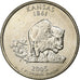 Estados Unidos, Quarter, Quarter Dollar, 2005, Philadelphia, Kansas 1861, Cobre