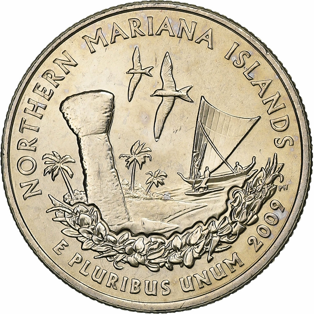 United States, Quarter, Quarter Dollar, 2009, Denver, Northern Mariana Island