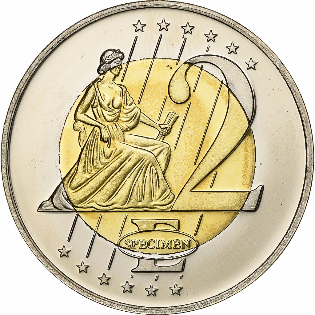 Watykan, medal, 2 E, Essai-Trial Benoit XVI, 2007, Bimetaliczny, MS(65-70)