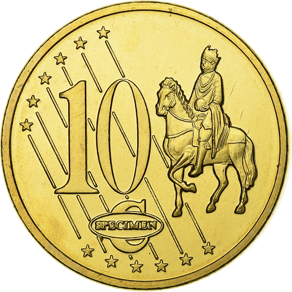 Gran Bretagna, medaglia, 10 C, Essai-Trial, 2002, Doratura in rame-nichel, FDC