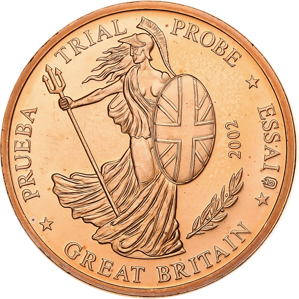Great Britain, 5 Euro Cent, Fantasy euro patterns, Essai-Trial, 2002, Copper