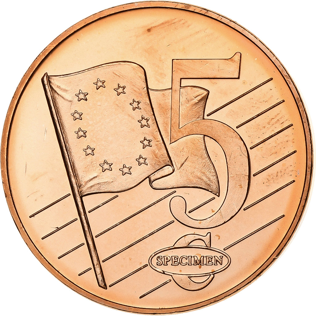 Great Britain, 5 Euro Cent, Fantasy euro patterns, Essai-Trial, 2002, Copper