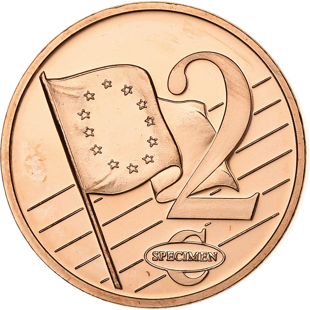 Gran Bretagna, 2 Euro Cent, Fantasy euro patterns, Essai-Trial, 2002, Acciaio