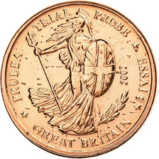 Great Britain, Euro Cent, Fantasy euro patterns, Essai-Trial, 2002, Copper