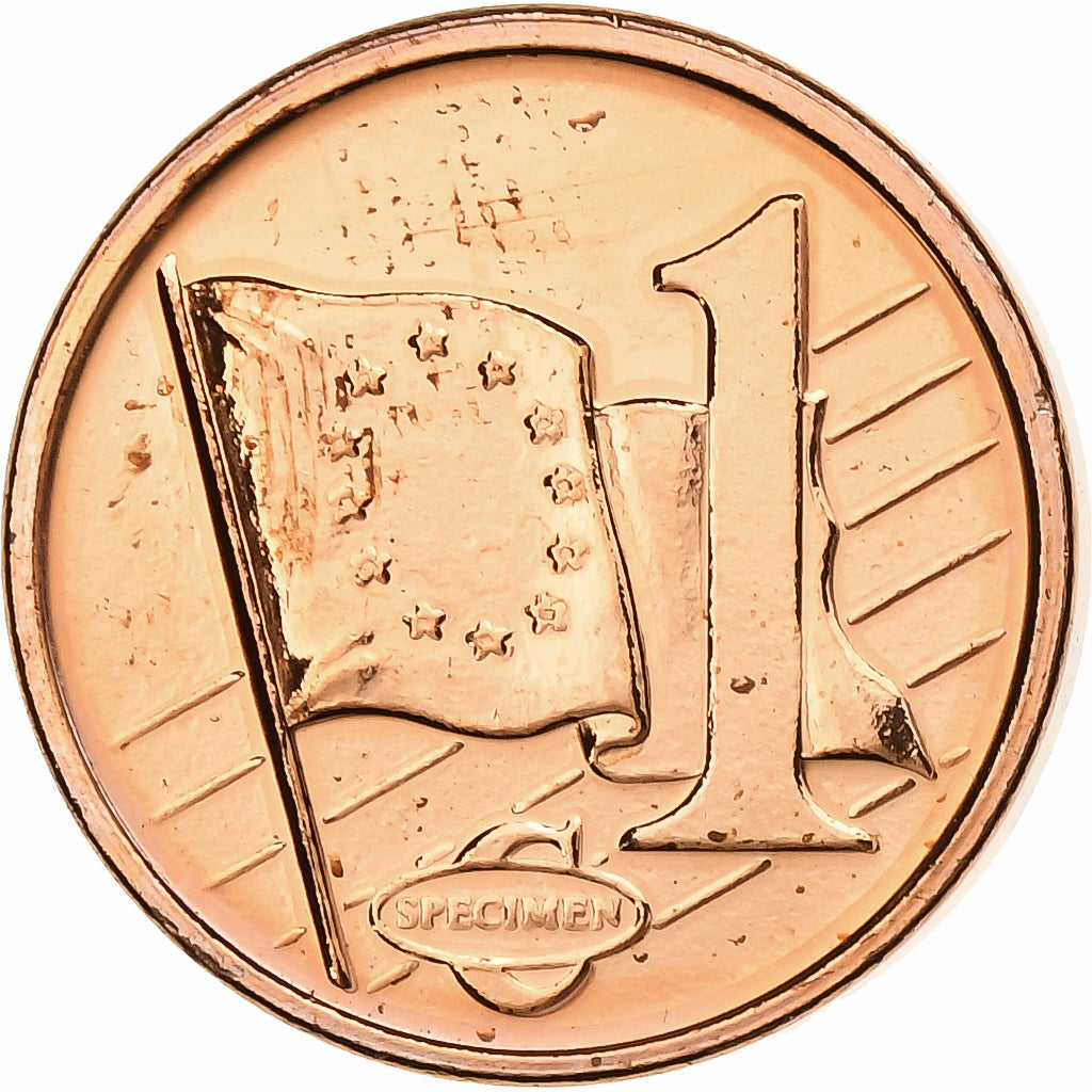 Great Britain, Euro Cent, Fantasy euro patterns, Essai-Trial, 2002, Copper