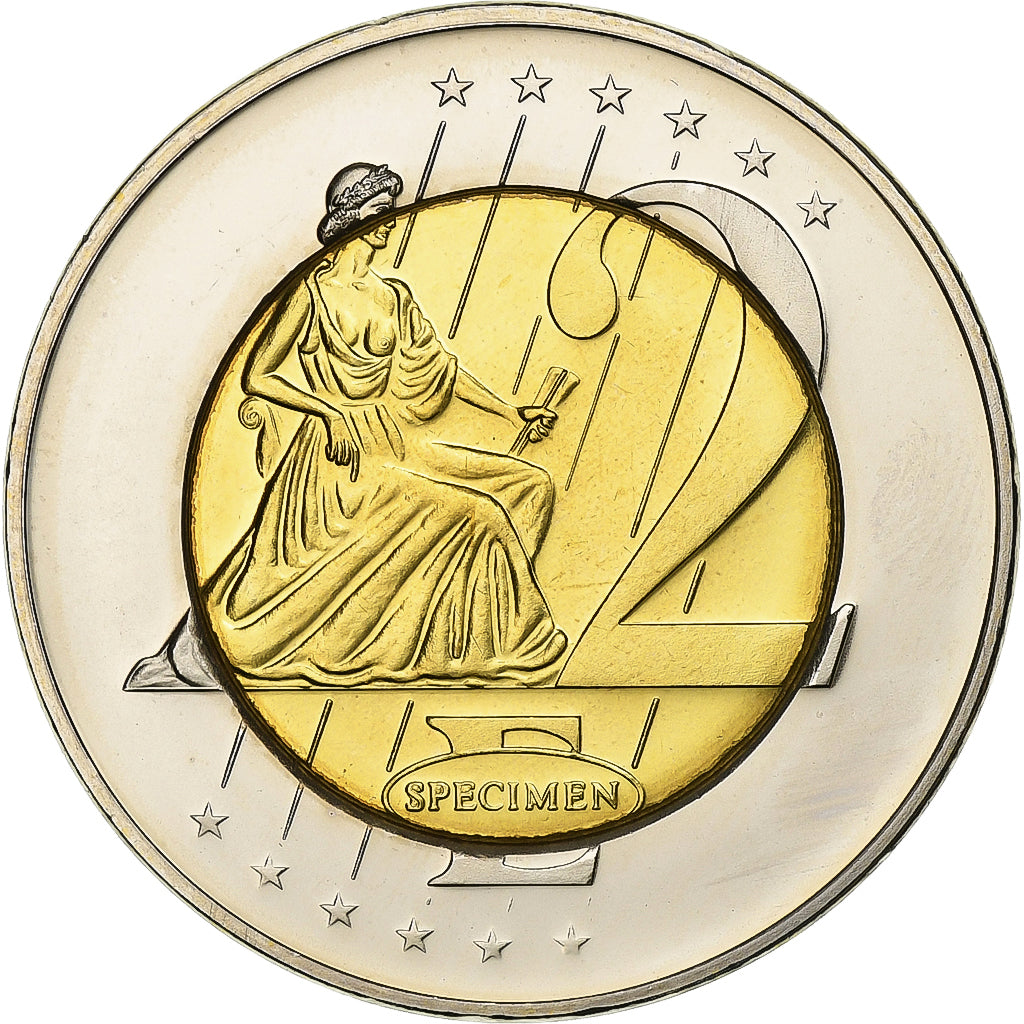 Sweden, Medal, 2 E, Essai-Trial, 2004, Bimetallic, Gustav II, MS(65-70)