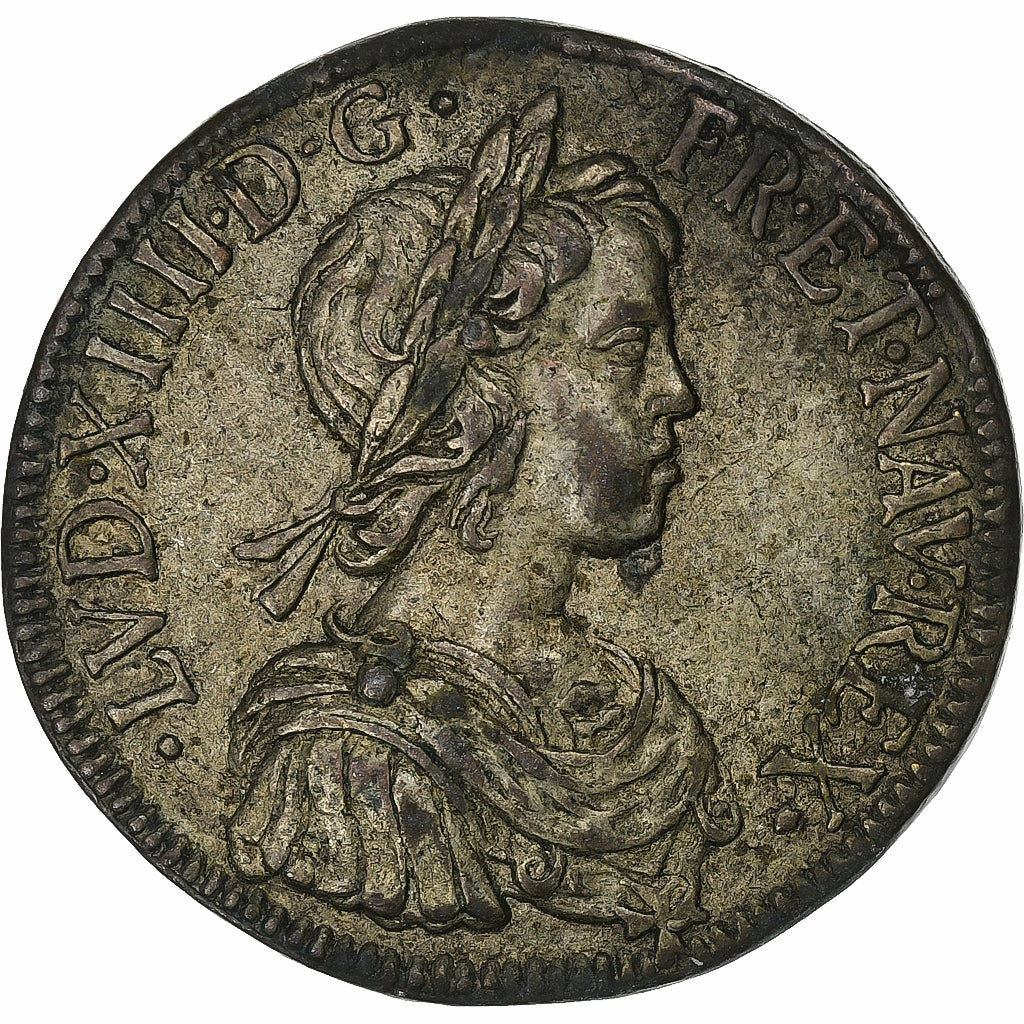 Francia, ficha, Collection BP, Ecu Louis XIV, Métal, MB+