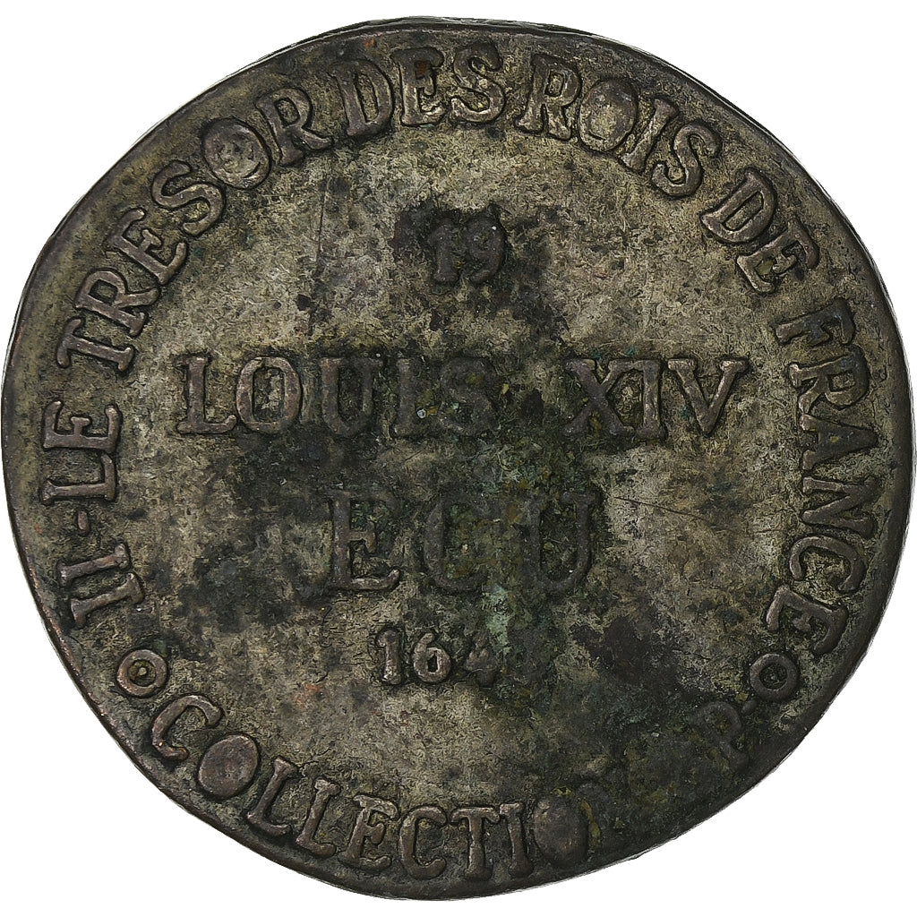 Francia, ficha, Collection BP, Ecu Louis XIV, Métal, MB+