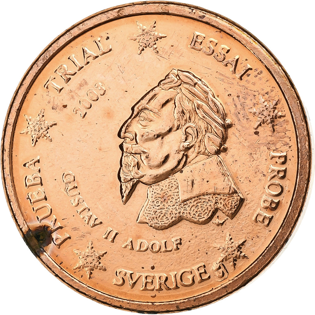 Schweden, Medaille, 1 C, Essai Trial, 2003, Kupfer, Gustav II, VZ