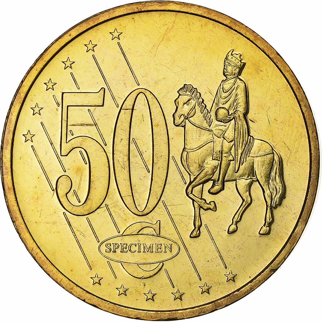 Great Britain, Medal, 50 C, Essai Trial, 2003, Copper-Nickel Gilt, MS(65-70)