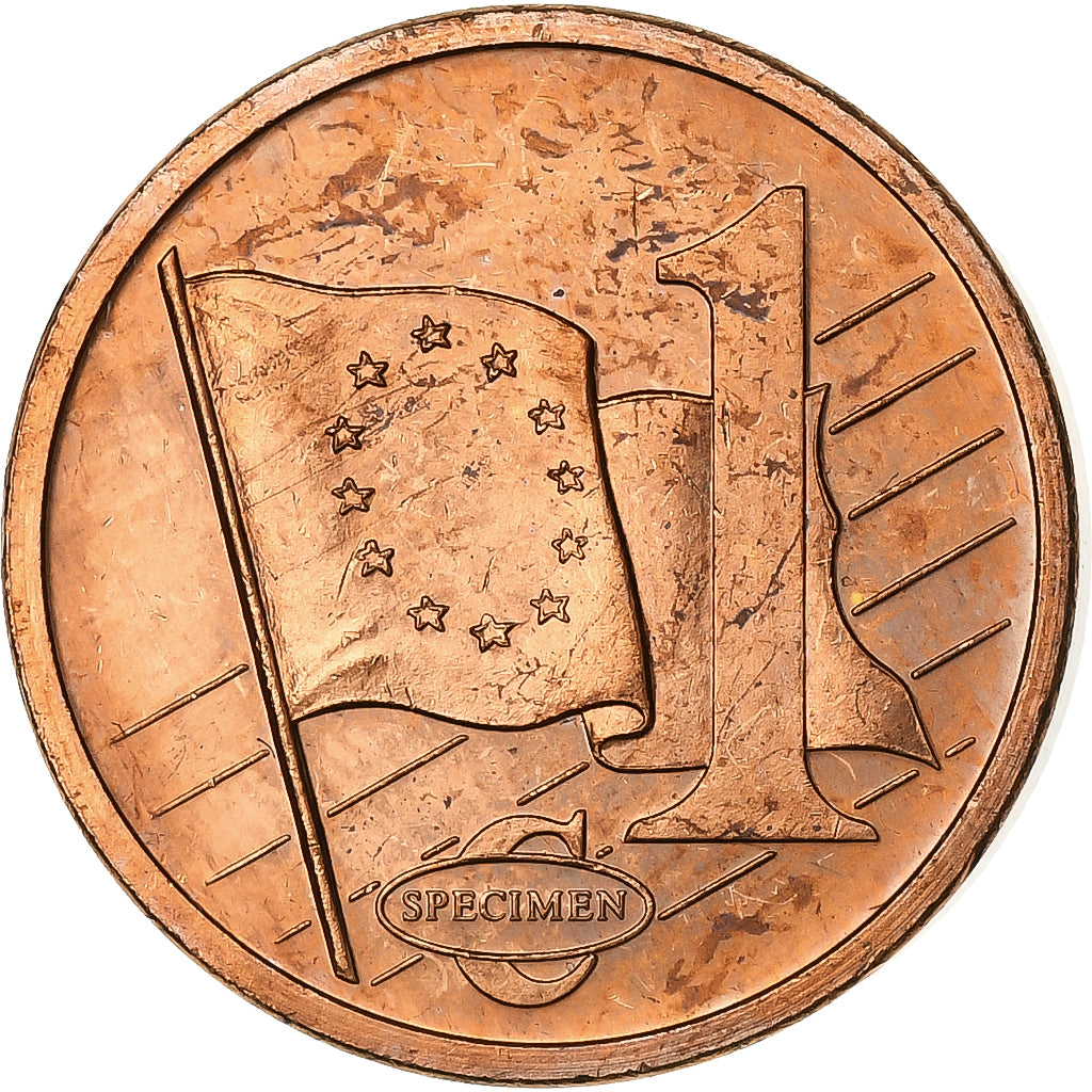 Groot Bretagne, Euro Cent, Fantasy euro patterns, Essai-Trial, 2003, Copper