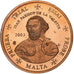 Malta, 2 Euro Cent, PRUEBA-TRIAL ESSAI., 2003, Copper Plated Steel, UNC-