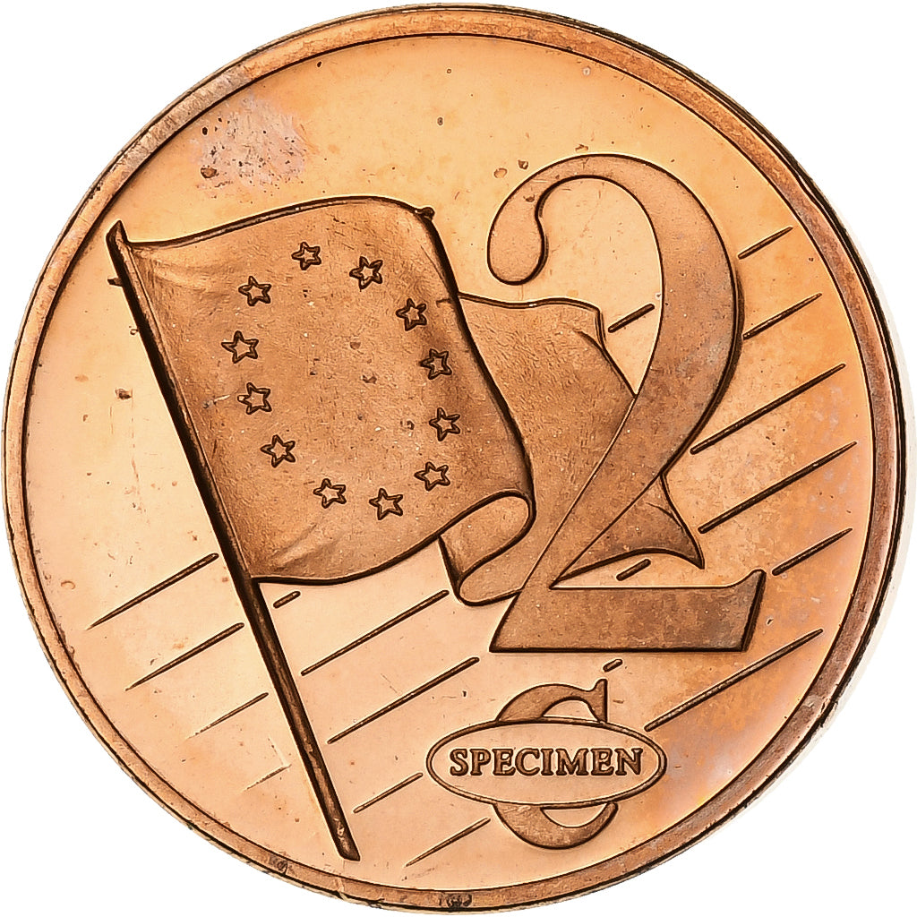 Malta, 2 Euro Cent, PRUEBA-TRIAL ESSAI., 2003, Copper Plated Steel, UNC-