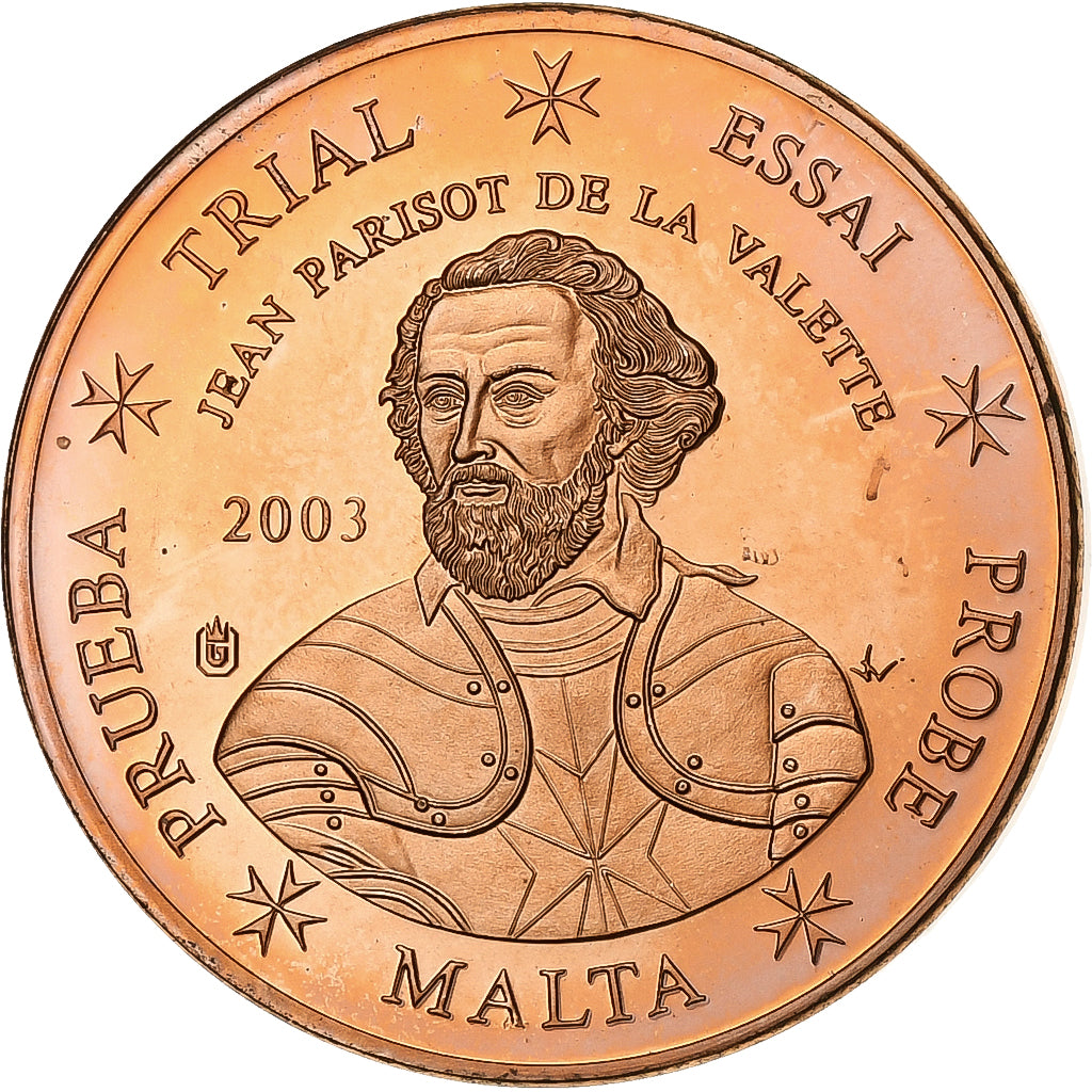 Malta, 5 Euro Cent, PRUEBA-TRIAL ESSAI., 2003, Acciaio placcato rame, FDC