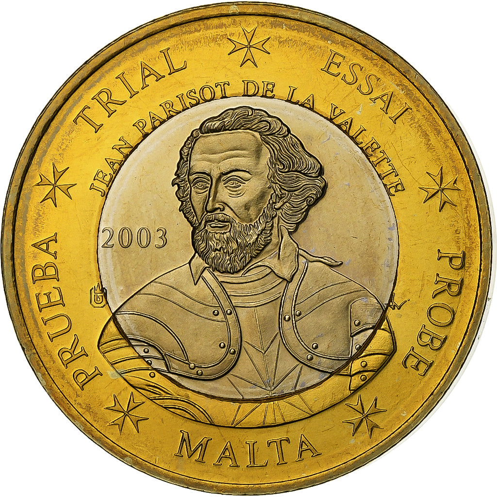 Malte, Euro, PRUEBA-TRIAL ESSAI., 2003, Bimétallique, FDC
