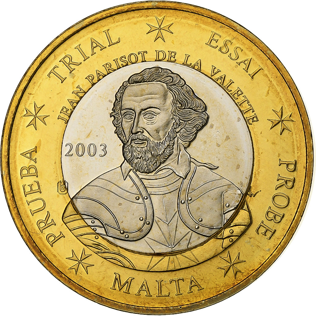 Malta, Euro, PRUEBA-TRIAL ESSAI., 2003, Bimetaliczny, MS(64)