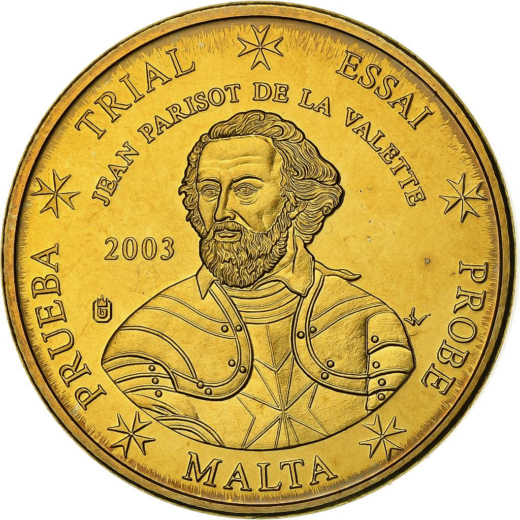Malta, 20 Euro Cent, PRUEBA-TRIAL ESSAI., 2003, Cupro-aluminium-nickel