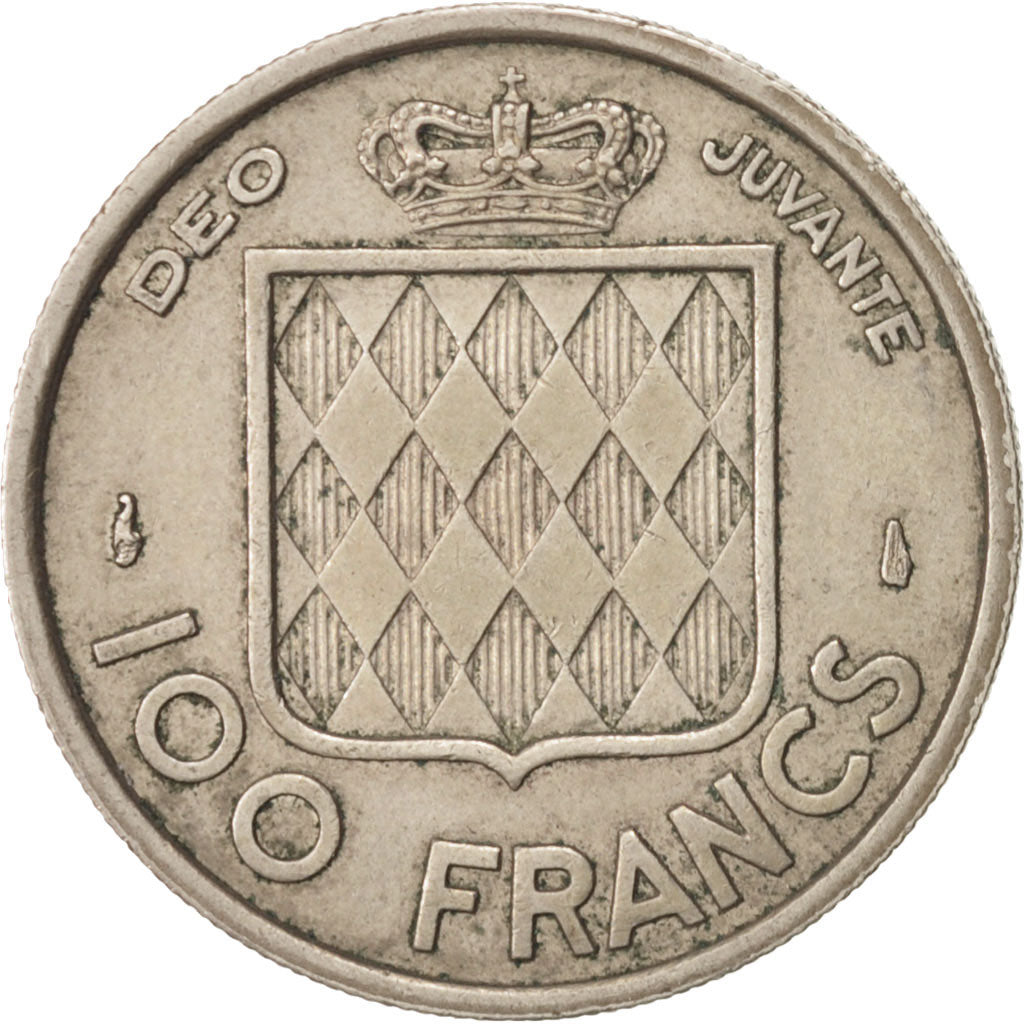 Münze, Monaco, Rainier III, 100 Francs, Cent, 1956, SS+, Copper-nickel, KM:134