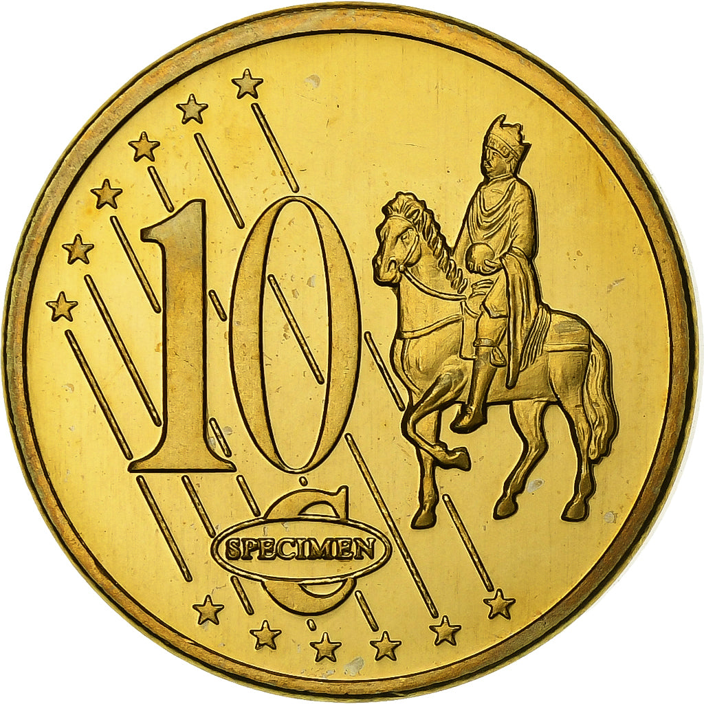 Malta, 10 Euro Cent, PRUEBA-TRIAL ESSAI., 2003, Cupro-aluminium-nickel, FDC