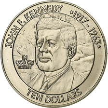 Liberia, 10 Dollars, John F. Kennedy, 2003, Copper-nickel, MS(65-70)