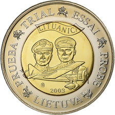 Lithuania, 2 Euro, PRUEBA-TRIAL ESSAI., 2003, Bi-Metallic, MS(65-70)