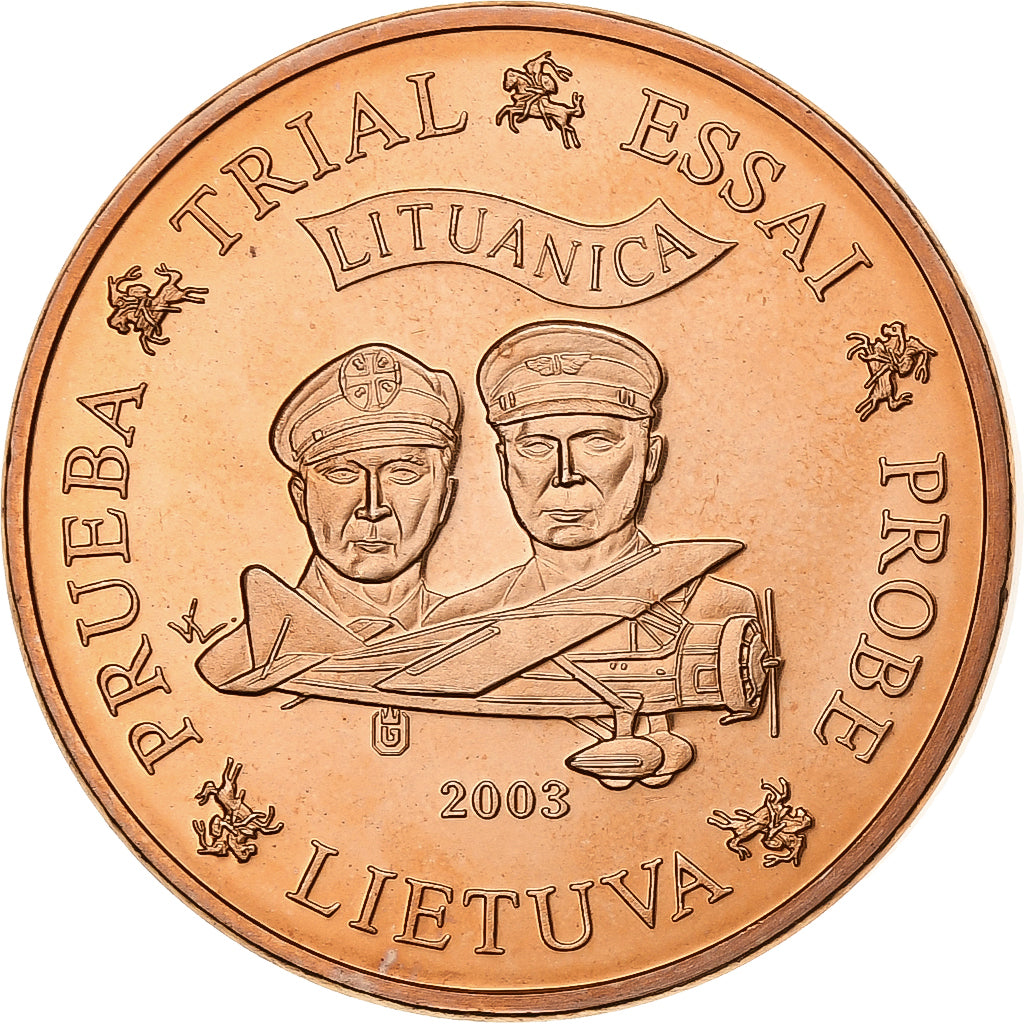 Lituania, 5 Euro Cent, PRUEBA-TRIAL ESSAI., 2003, Cobre, FDC