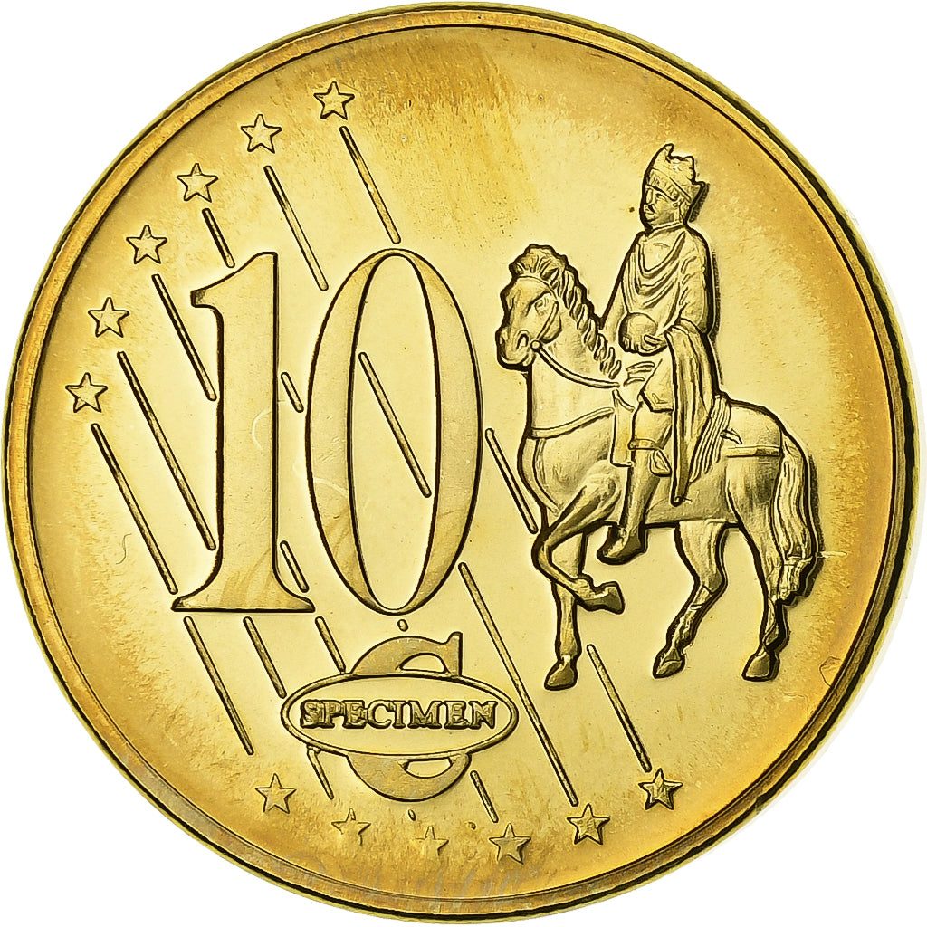 Lithuania, 10 Euro Cent, Fantaisist trial, 2003, Bronze-Aluminium, MS(65-70)