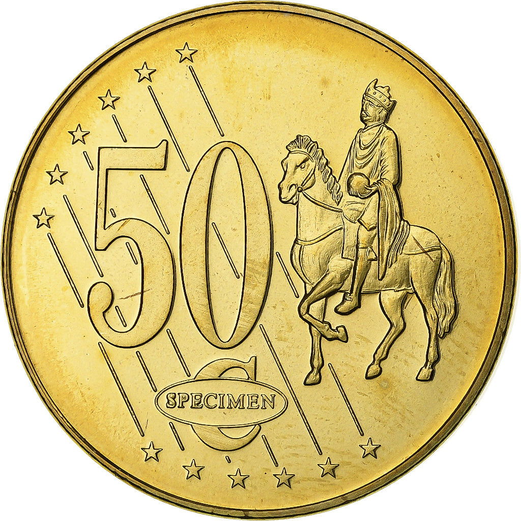 Estonia, medalla, 50 C, Essai Trial, 2003, FDC, Bimetálico