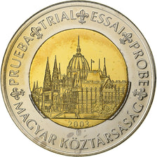 Hungría, 2 Euro, Fantasy euro patterns, Essai-Trial, 2003, Bimetálico, FDC