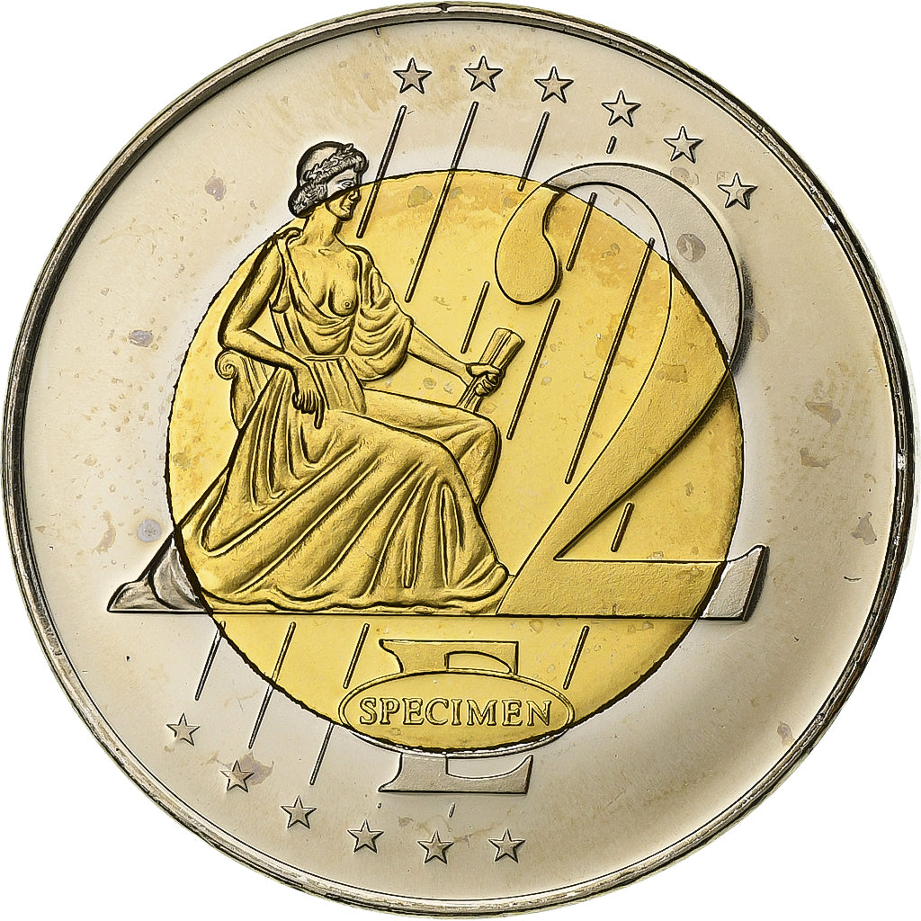 Hungría, 2 Euro, Fantasy euro patterns, Essai-Trial, 2003, Bimetálico, FDC