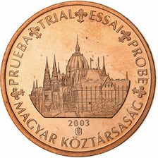 Hungary, 2 Euro Cent, Fantasy euro patterns, Essai-Trial, 2003, Copper