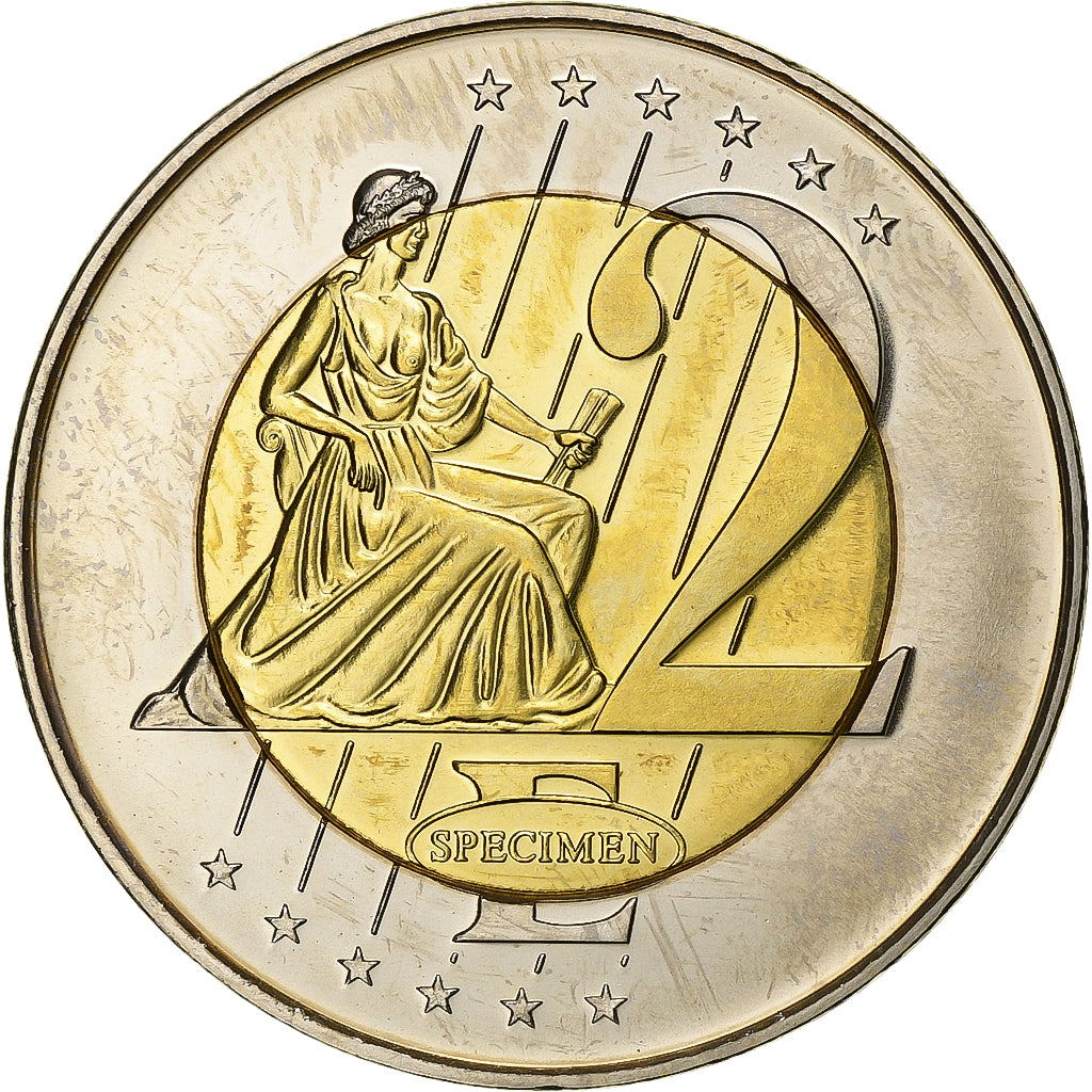 Turkey, 2 Euro, PRUEBA-TRIAL ESSAI., 2003, Bimetallic, MS(65-70)